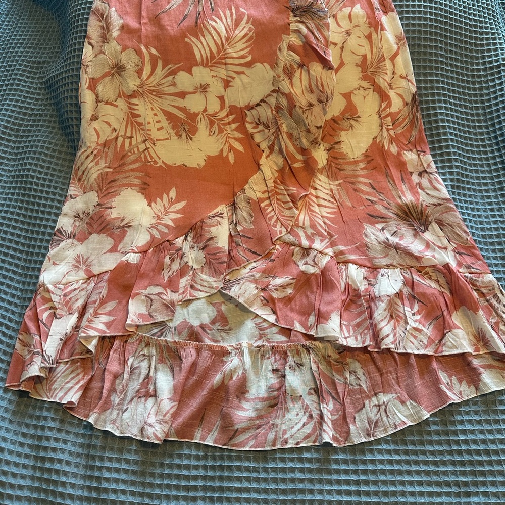 Mlle Gabrielle Pink White Ruffled Skirt